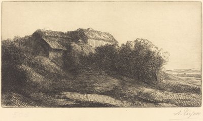 Chata na svahu od Alphonse Legros
