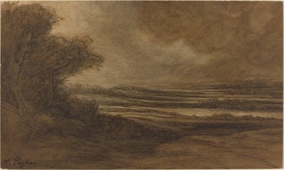Venkov Burgundska [recto] od Alphonse Legros