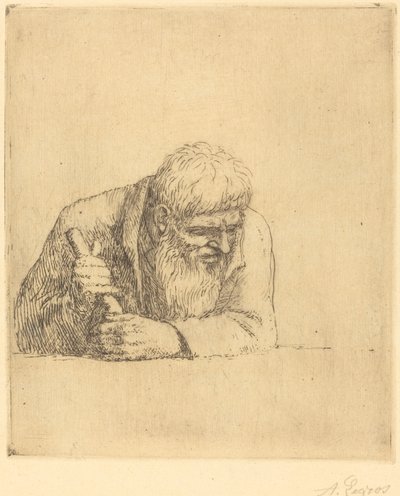 Zvědavý muž od Alphonse Legros