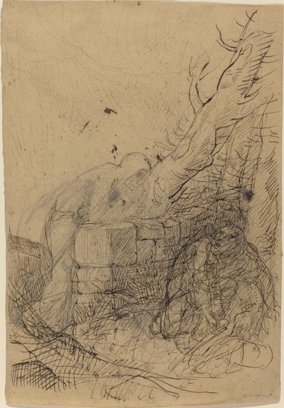 Smrt a dřevorubec od Alphonse Legros