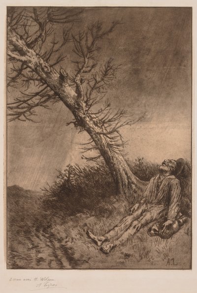 Smrt tuláka, c. 1875. od Alphonse Legros