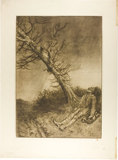 Smrt tuláka od Alphonse Legros