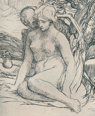 Death the Wooer, c1895, 1923 od Alphonse Legros