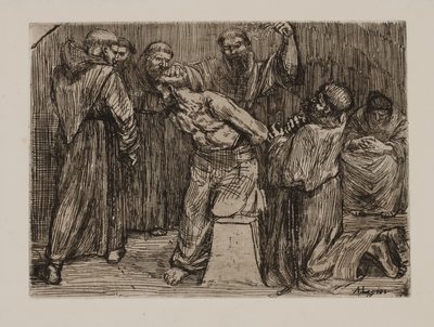 Kázeň v klášteře od Alphonse Legros