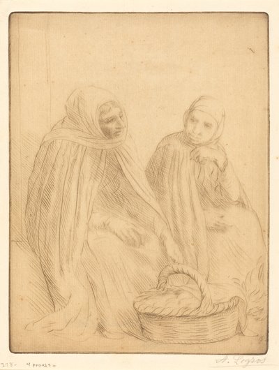 Prodejci vajec, 1. deska Prodejci vajec. od Alphonse Legros