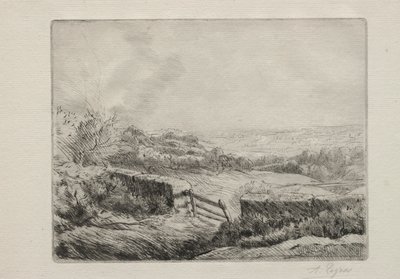 Entrance to the Field   1264757   cs       czech Successfully Translated  Original: Arcadisch landschap met dansende figuren Arcadisch landschap / Pasage dArcadie (title on object) Translat: Arcadisch landschap met dansende figuren Arcadisch landschap / Pa od Alphonse Legros