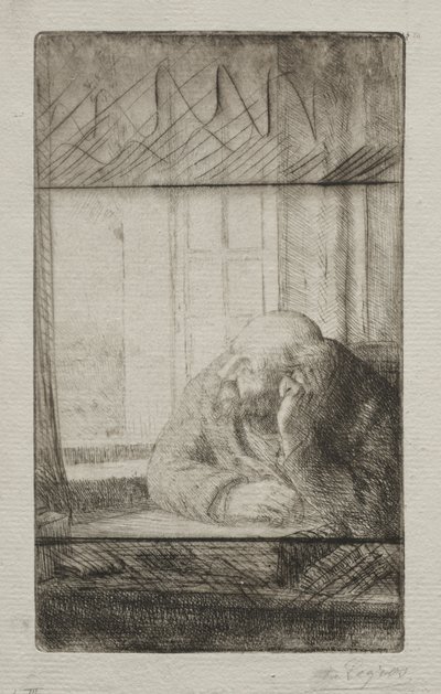 Večer u okna od Alphonse Legros