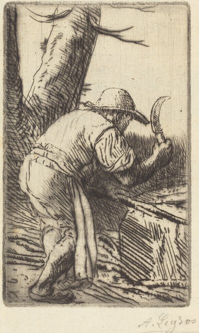 Fagot-Cutter (The Fagot-Cutter) od Alphonse Legros