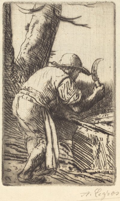 Fagot-Cutter (The Fagot-Cutter) od Alphonse Legros