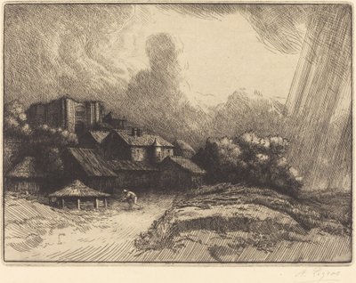 Farma v klášteře The Abbey Farm. od Alphonse Legros