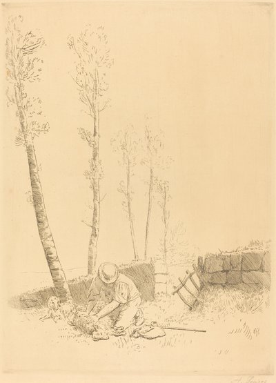 Hledání ovce (Le mouton retrouve) od Alphonse Legros