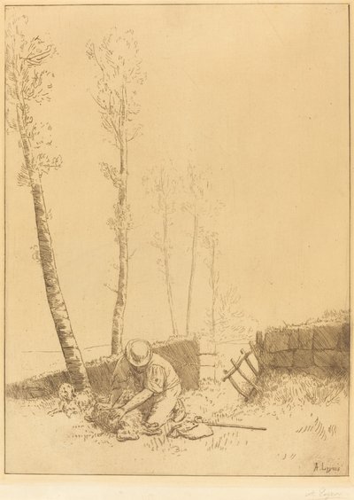 Hledání ovce (Le mouton retrouve) od Alphonse Legros