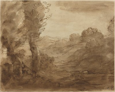 Pěšina v Burgundsku. od Alphonse Legros