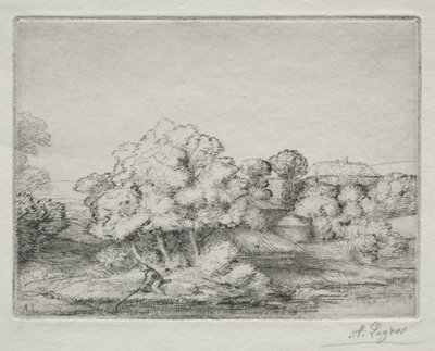 Hamlet u jezera od Alphonse Legros
