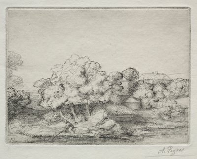 Hamlet u jezera od Alphonse Legros