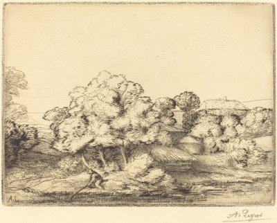 Hamlet u jezera od Alphonse Legros