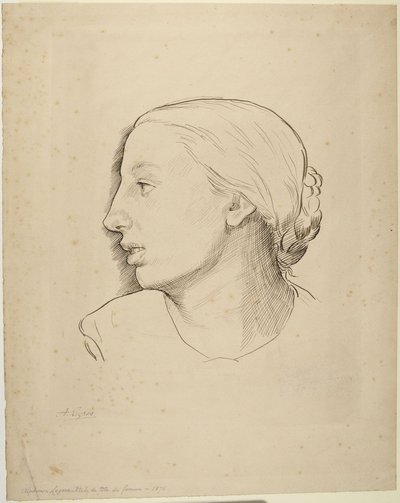 Hlava ženy od Alphonse Legros