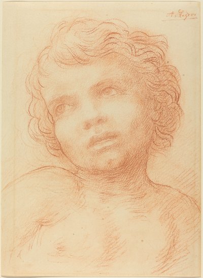 Hlava dítěte od Alphonse Legros