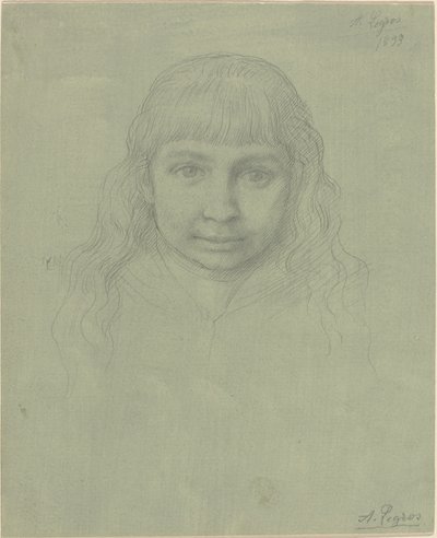 Hlava dítěte od Alphonse Legros
