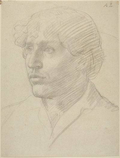 Studie hlavy muže od Alphonse Legros