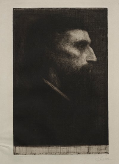 Hlava muže. od Alphonse Legros