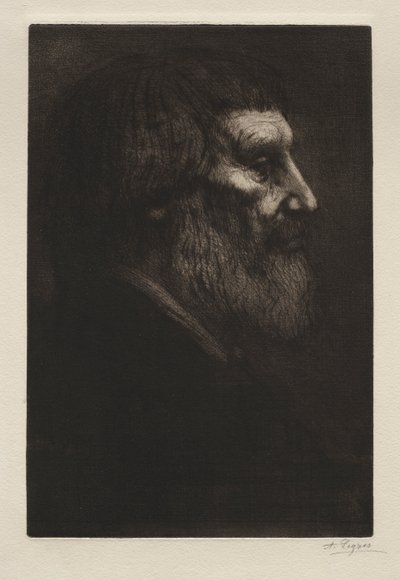 Hlava muže. od Alphonse Legros