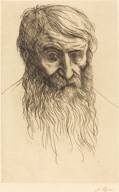 Hlava filozofa Tete de philosophe. od Alphonse Legros