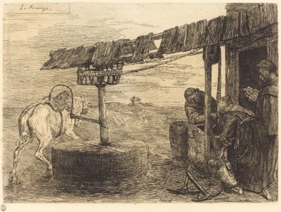 Manéž Mill Le poháněná koňmi. od Alphonse Legros