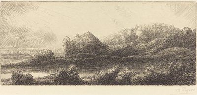 Chata v bažině Chata v bažinách. od Alphonse Legros