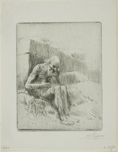 Práce, druhý talíř od Alphonse Legros