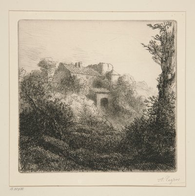 Farma na kopci od Alphonse Legros