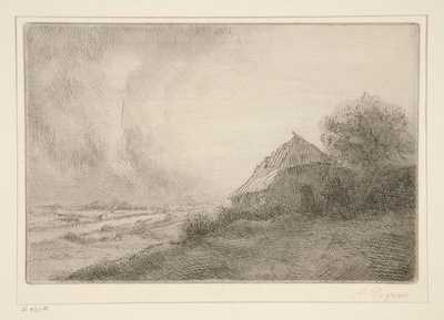 Chata na kopci od Alphonse Legros