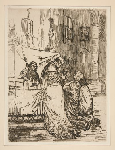 přijímání v od Alphonse Legros