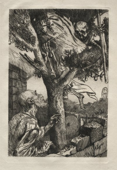 smrt v hrušni od Alphonse Legros