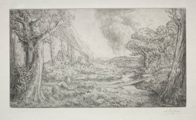 Krajina Paysage. od Alphonse Legros