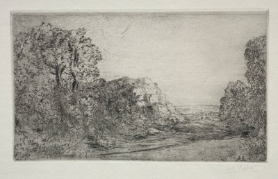 Krajina: Východ slunce od Alphonse Legros