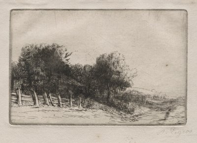 Krajina Un Paysage. od Alphonse Legros