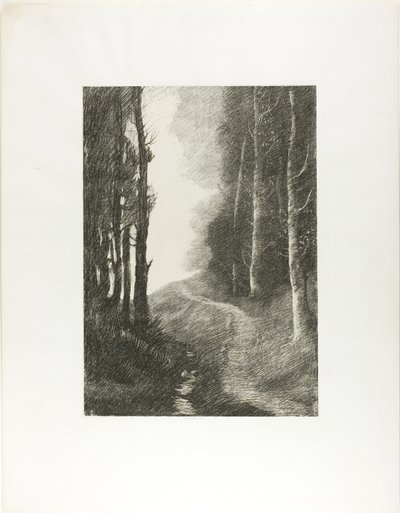 Krajina s břízami od Alphonse Legros