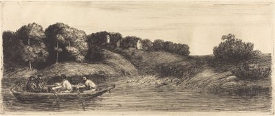 Krajina s lodí, 1. deska od Alphonse Legros