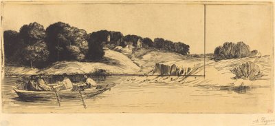 Krajina s lodí, 1. deska od Alphonse Legros