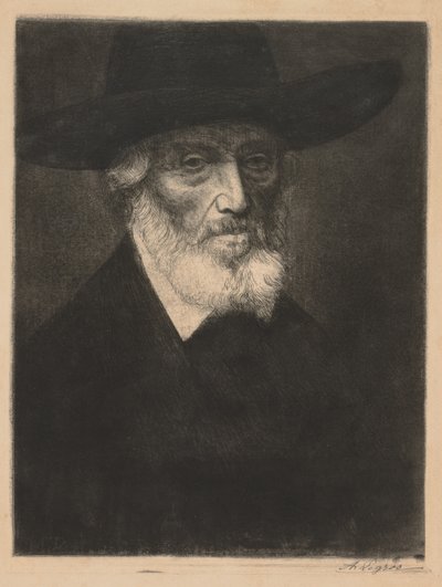 Velký portrét Thomase Carlylea od Alphonse Legros