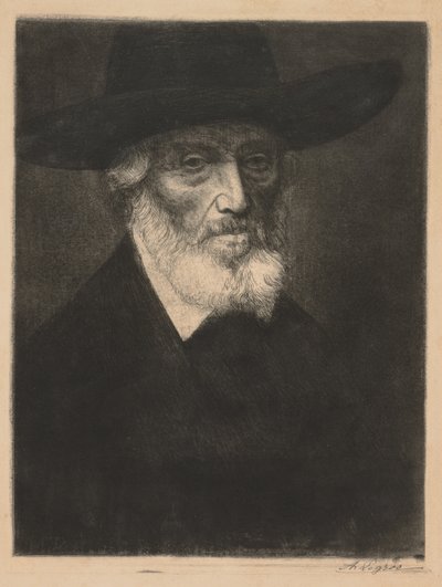 Velký portrét Thomase Carlylea. od Alphonse Legros
