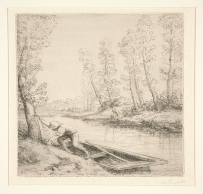 Ráno na řece od Alphonse Legros