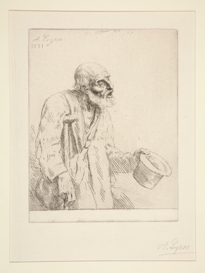 Žebrák (Žebrák) od Alphonse Legros