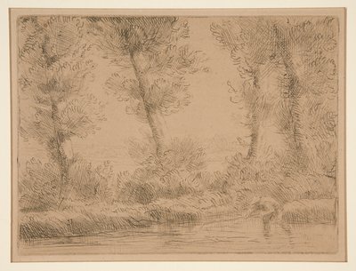 Les Bords de la Liane (Břehy Liane) od Alphonse Legros