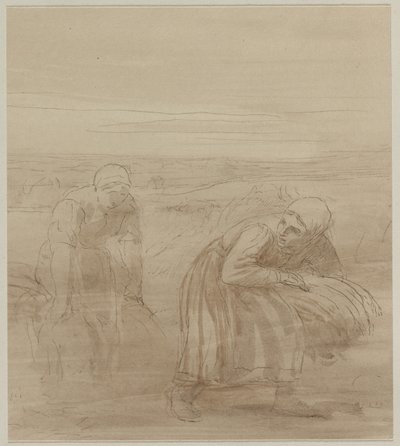 The Gleaners, 19. století. od Alphonse Legros