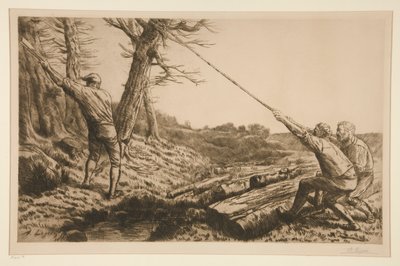 Les bucherons (dřevorubci) od Alphonse Legros