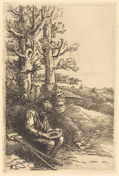 Malý žebrák (Malý žebrák) od Alphonse Legros