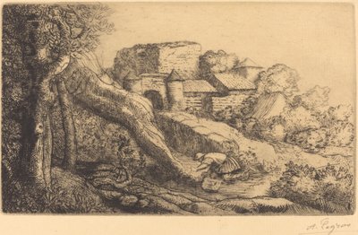 Malý hořák trávy od Alphonse Legros