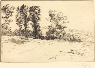 Louka na slunci (Le pre ensoleille) od Alphonse Legros